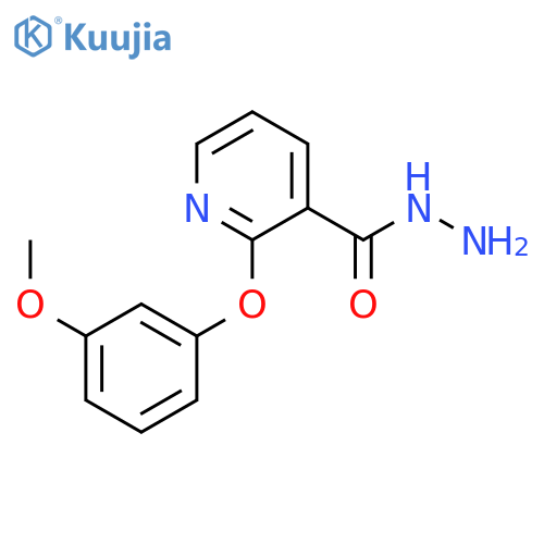 3-Pyridinecarboxylic acid, 2-(3-methoxyphenoxy)-, hydrazide structure