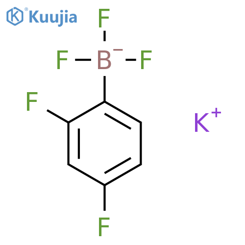 potassium (2,4-difluorophenyl)trifluoroboranuide structure