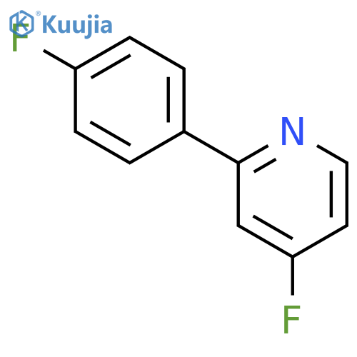 PYRIDINE, 4-FLUORO-2-(4-FLUOROPHENYL)- structure