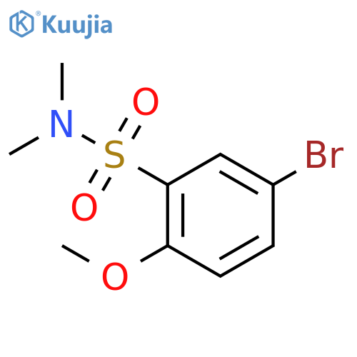 N,N-Dimethyl 5-bromo-2-methoxybenzenesulfonamide structure