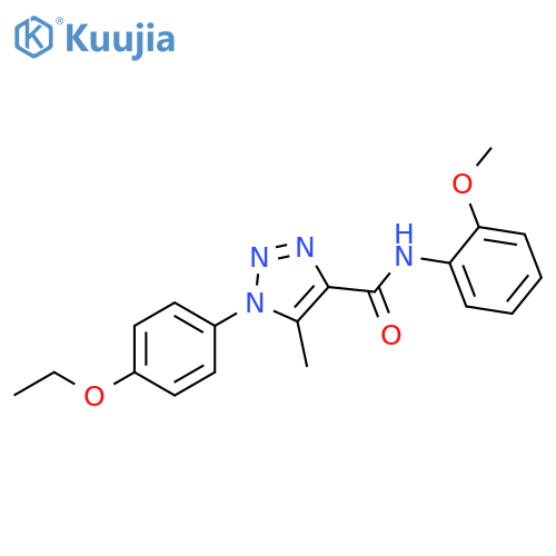 1-(4-ethoxyphenyl)-N-(2-methoxyphenyl)-5-methyl-1H-1,2,3-triazole-4-carboxamide structure