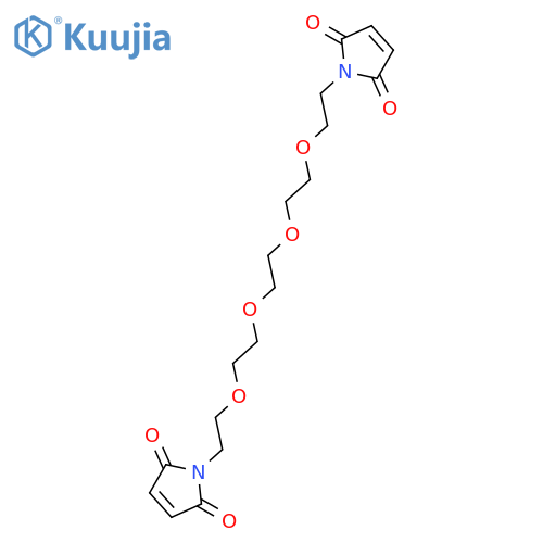 1H-PYRROLE-2,5-DIONE, 1,1'-(3,6,9,12-TETRAOXATETRADECANE-1,14-DIYL)BIS- structure