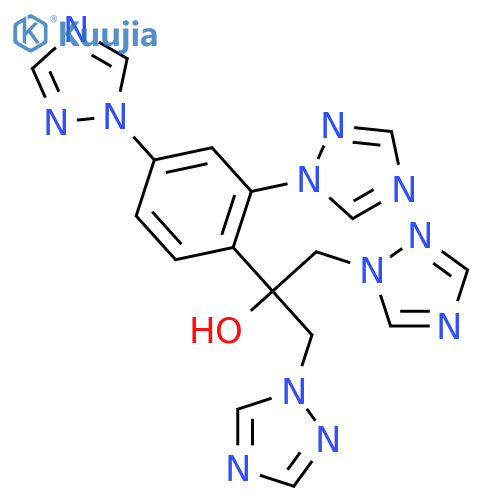 a-2,4-Bis(1H-1,2,4-triazol-1-yl)phenyl-a-(1H-1,2,4-triazol-1-ylmethyl)-1H-1,2,4-triazole-1-ethanol structure