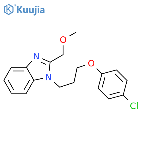 1-3-(4-chlorophenoxy)propyl-2-(methoxymethyl)-1H-1,3-benzodiazole structure