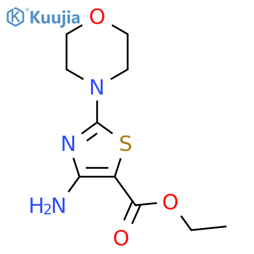 Ethyl 4-amino-2-(morpholin-4-yl)-1,3-thiazole-5-carboxylate structure