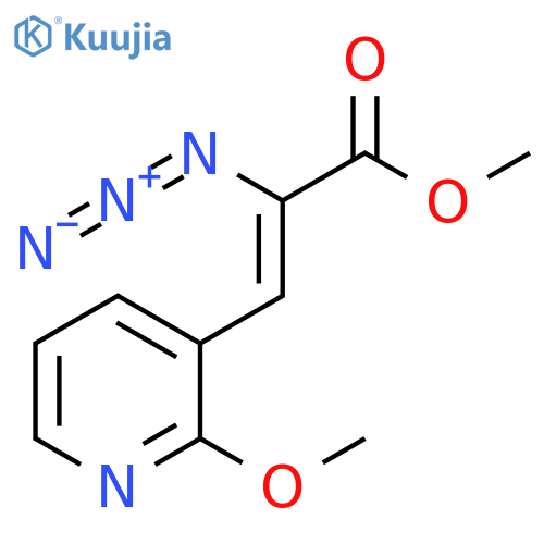 Methyl (2Z)-2-azido-3-(2-methoxy-3-pyridinyl)-2-propenoate structure