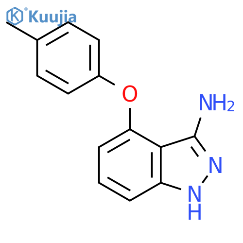 4-(4-Methylphenoxy)-1H-indazol-3-amine structure
