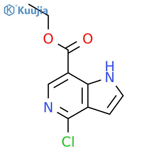ETHYL 4-CHLORO-1H-PYRROLO[3,2-C]PYRIDINE-7-CARBOXYLATE structure