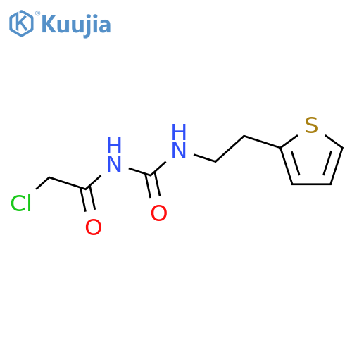 3-(2-Chloroacetyl)-1-2-(thiophen-2-yl)ethylurea structure