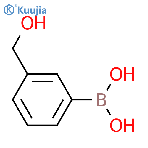 3-(Hydroxymethyl)phenylboronic acid structure