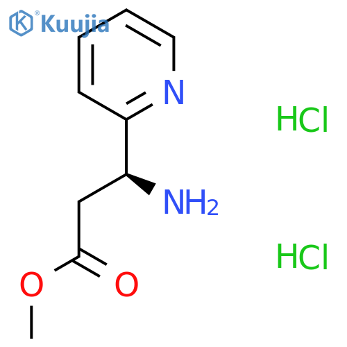 Methyl (3S)-3-amino-3-pyridin-2-ylpropanoate;dihydrochloride structure