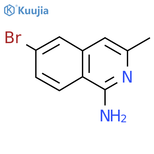 6-Bromo-3-methylisoquinolin-1-amine structure