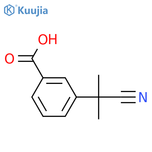 3-(2-Cyanopropan-2-yl)benzoic acid structure