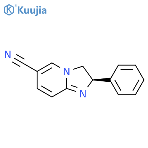 (2R)-2-phenyl-2,3-dihydroimidazo[1,2-a]pyridine-6-carbonitrile structure