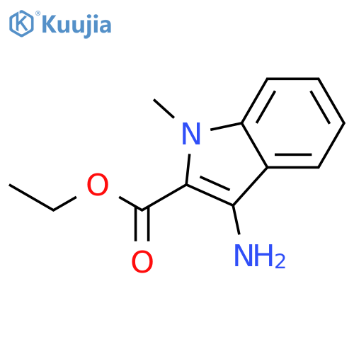 ethyl 3-amino-1-methyl-1H-indole-2-carboxylate structure