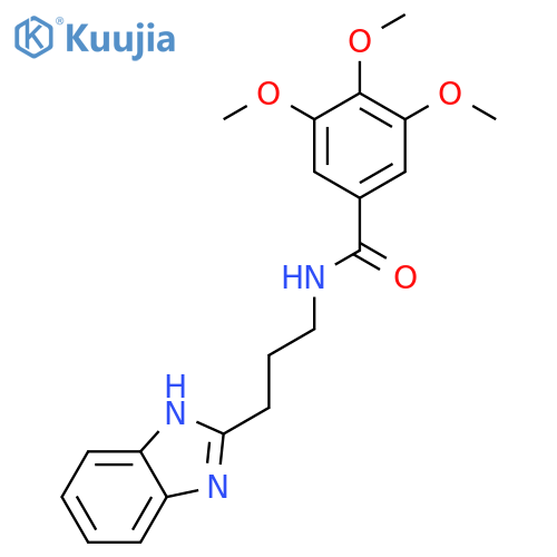 N-3-(1H-1,3-benzodiazol-2-yl)propyl-3,4,5-trimethoxybenzamide structure