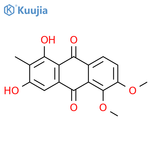 9,10-Anthracenedione, 1,3-dihydroxy-5,6-dimethoxy-2-methyl- structure