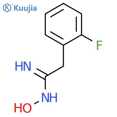 2-(2-FLUORO-PHENYL)-N-HYDROXY-ACETAMIDINE structure