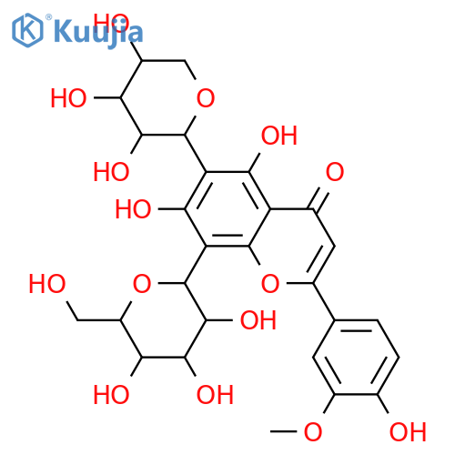 6-C-α-L-Arabinopyranosyl-8-C-β-D-glucopyranosyl-3',4',5,7-tetrahydroxyflavone; 3'-Me ether structure