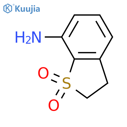 7-amino-2,3-dihydro-1lambda6-benzothiophene-1,1-dione structure