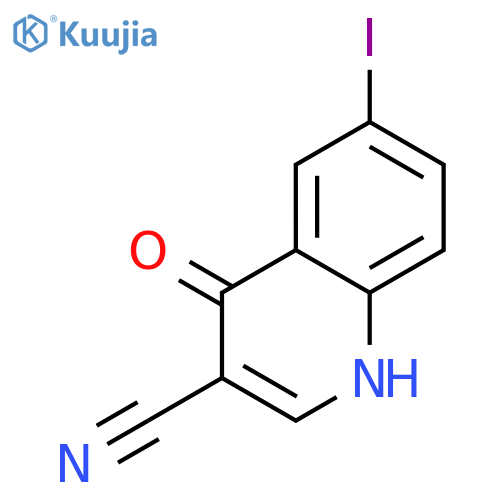 6-Iodo-4-oxo-1,4-dihydroquinoline-3-carbonitrile structure