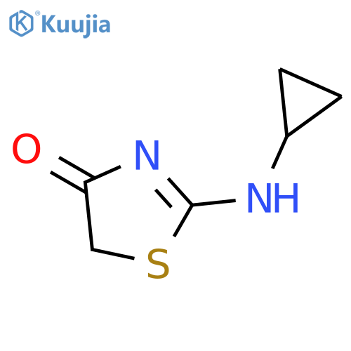 2-(cyclopropylamino)-4,5-dihydro-1,3-thiazol-4-one structure
