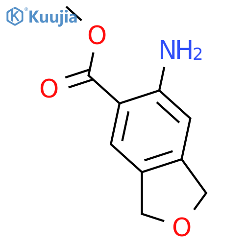 5-Isobenzofurancarboxylic acid, 6-amino-1,3-dihydro-, methyl ester structure