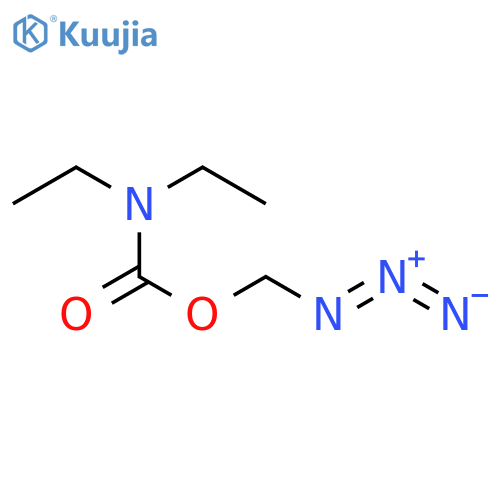 Carbamic acid, diethyl-, azidomethyl ester structure
