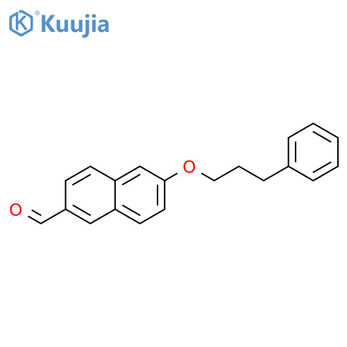 2-Naphthalenecarboxaldehyde, 6-(3-phenylpropoxy)- structure