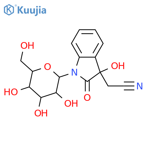 2,3-Dihydro-3-hydroxy-2-oxo-1H-indole-3-acetonitrile; (ξ)-form, N-β-D-Glucopyranosyl structure