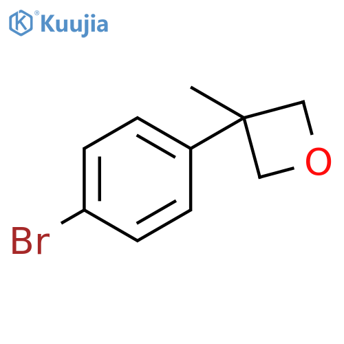 3-(4-bromophenyl)-3-methyloxetane structure
