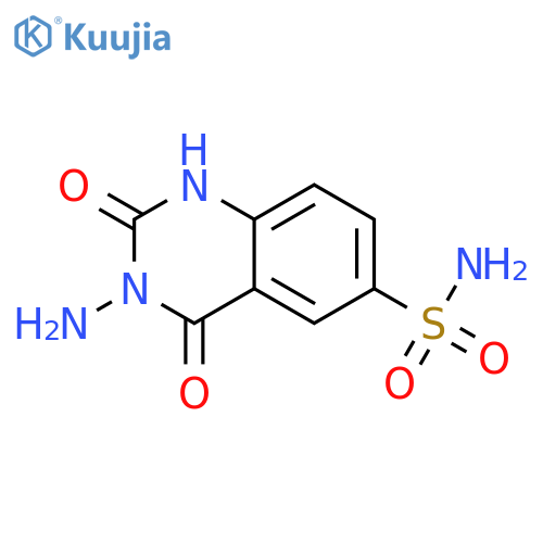 3-amino-2,4-dioxo-1H-quinazoline-6-sulfonamide structure