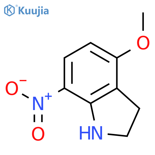 4-methoxy-7-nitro-indoline structure