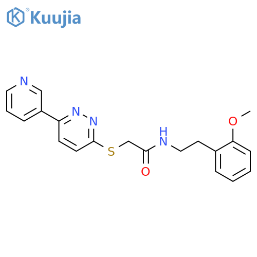 N-2-(2-methoxyphenyl)ethyl-2-{6-(pyridin-3-yl)pyridazin-3-ylsulfanyl}acetamide structure