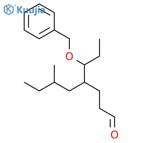 Octanal, 6-methyl-4-[(1R)-1-(phenylmethoxy)propyl]-, (4R,6S)- structure