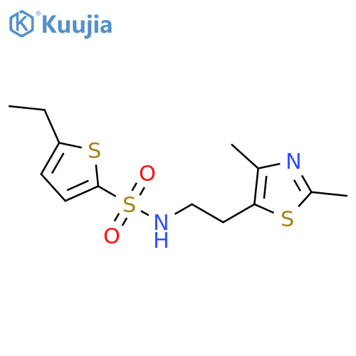 N-2-(2,4-dimethyl-1,3-thiazol-5-yl)ethyl-5-ethylthiophene-2-sulfonamide structure