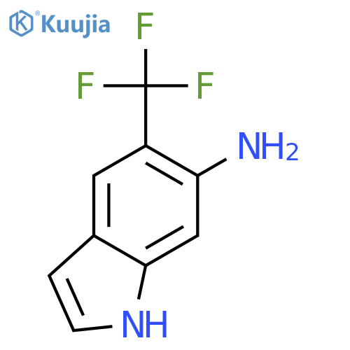 5-(Trifluoromethyl)-1H-indol-6-amine structure