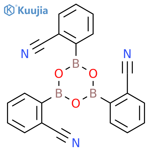 Benzonitrile, 2,2',2''-(2,4,6-boroxintriyl)tris- structure