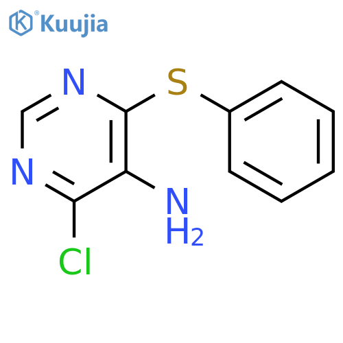 5-Pyrimidinamine, 4-chloro-6-(phenylthio)- structure