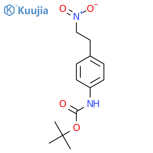 tert-butyl N-4-(2-nitroethyl)phenylcarbamate structure