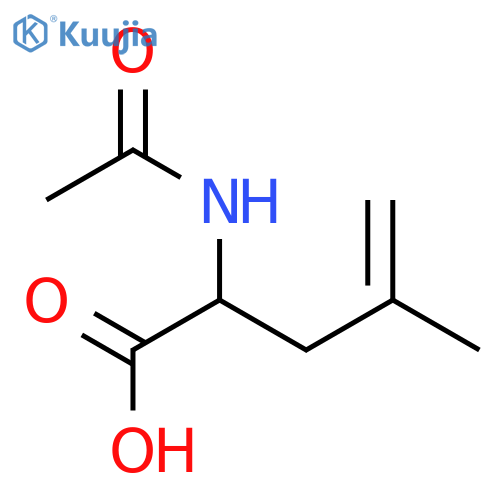 2-acetamido-4-methylpent-4-enoic acid structure