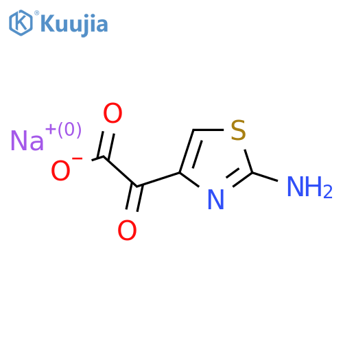 Sodium 2-(2-amino-1,3-thiazol-4-yl)-2-oxoacetate structure