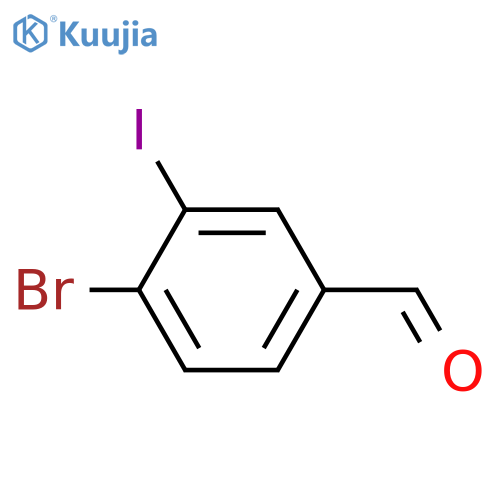 4-Bromo-3-iodobenzaldehyde structure
