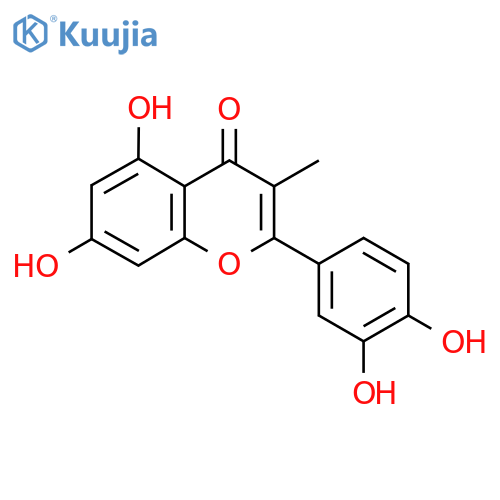 3-Methyl-3',4',5,7-tetrahydroxyflavone structure