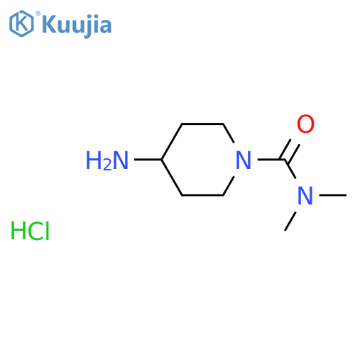 4-Amino-N,N-dimethylpiperidine-1-carboxamide hydrochloride structure