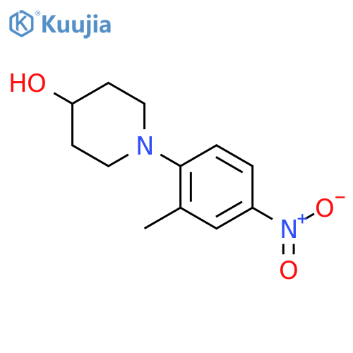 4-Piperidinol, 1-(2-methyl-4-nitrophenyl)- structure