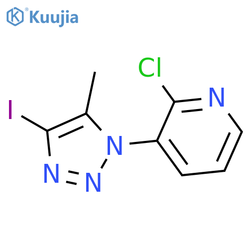2-Chloro-3-(4-iodo-5-methyl-[1,2,3]triazol-1-yl)pyridine structure