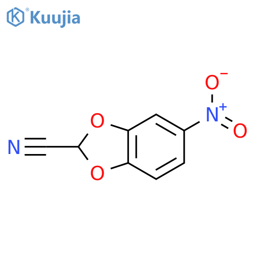 1,3-Benzodioxole-2-carbonitrile, 5-nitro- structure