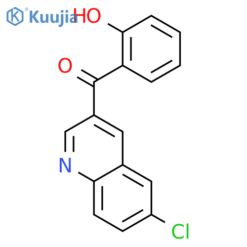 Methanone, (6-chloro-3-quinolinyl)(2-hydroxyphenyl)- structure