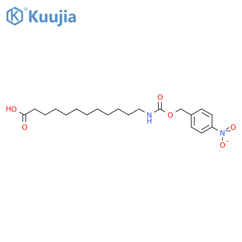 Dodecanoic acid, 12-[[[(4-nitrophenyl)methoxy]carbonyl]amino]- structure